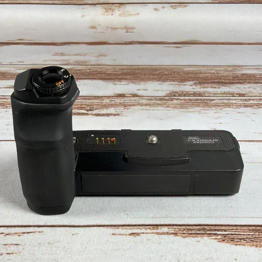 Contax Winder W-7 Motor Drive For 159MM SLR Camera Black Used Tested